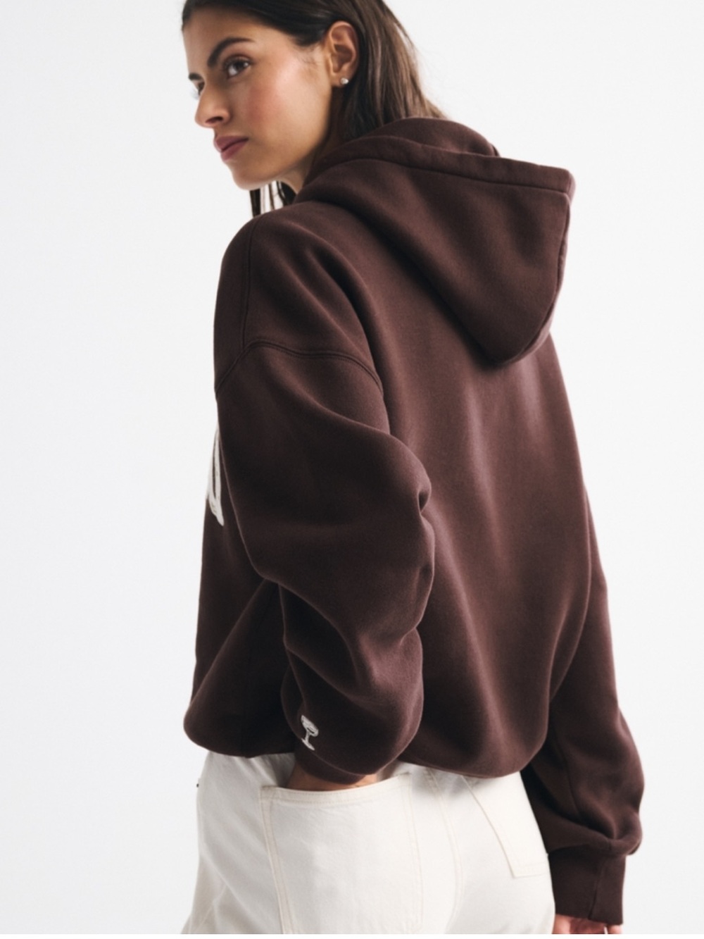 Espresso Martini Brown Hooded Sweatshirt - Picture 3 of 5